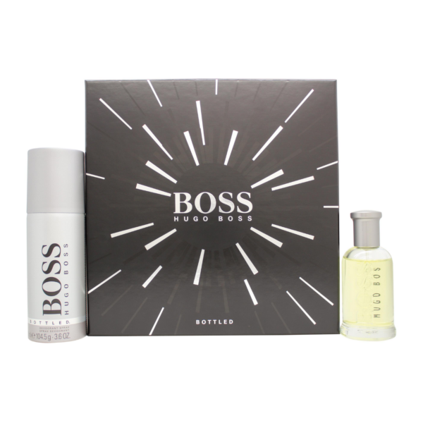 Hugo Boss Boss Bottled Gift Set 50ml EDT + 150ml Deodorant Spray - PerfumeCo.